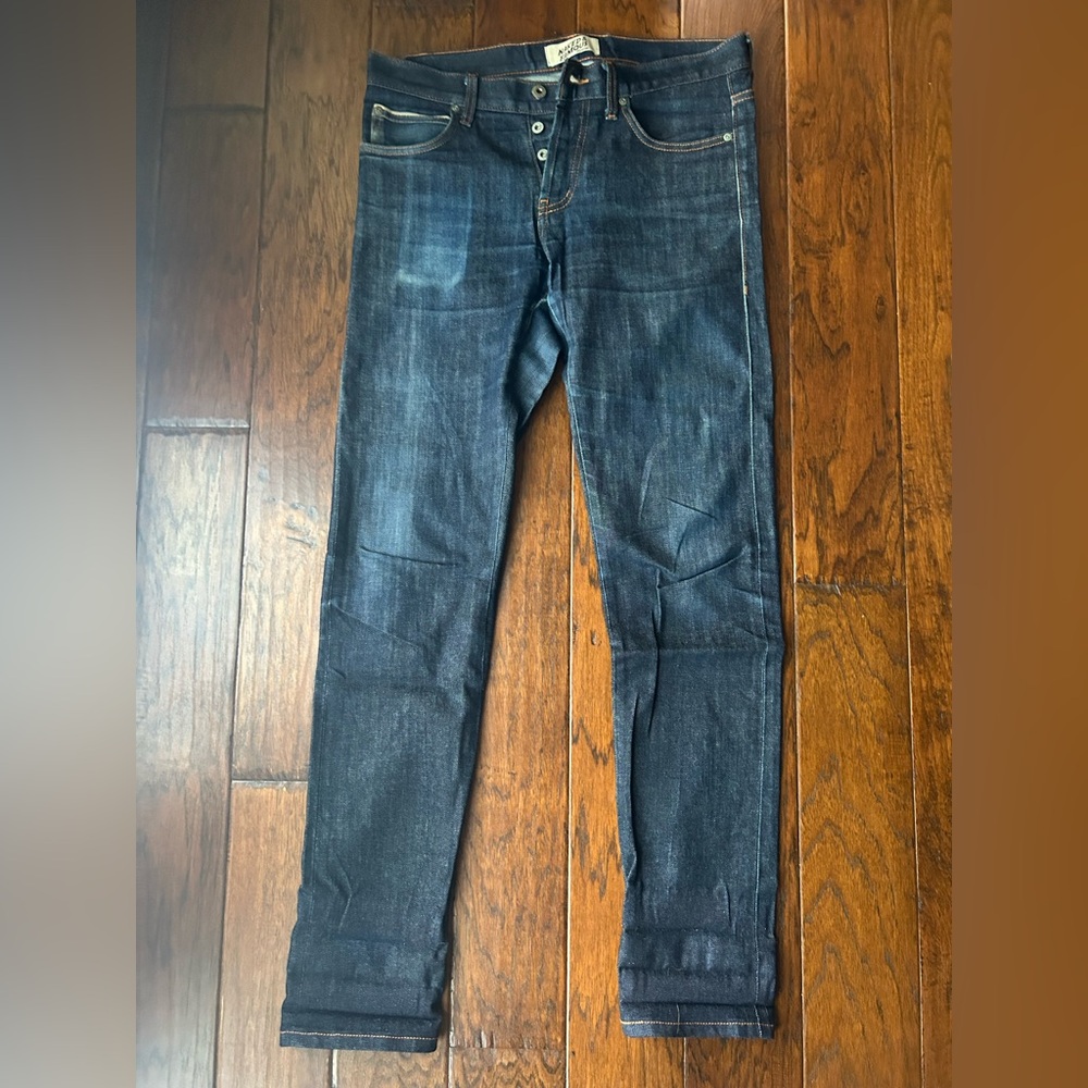 Men's naked and famous raw denim